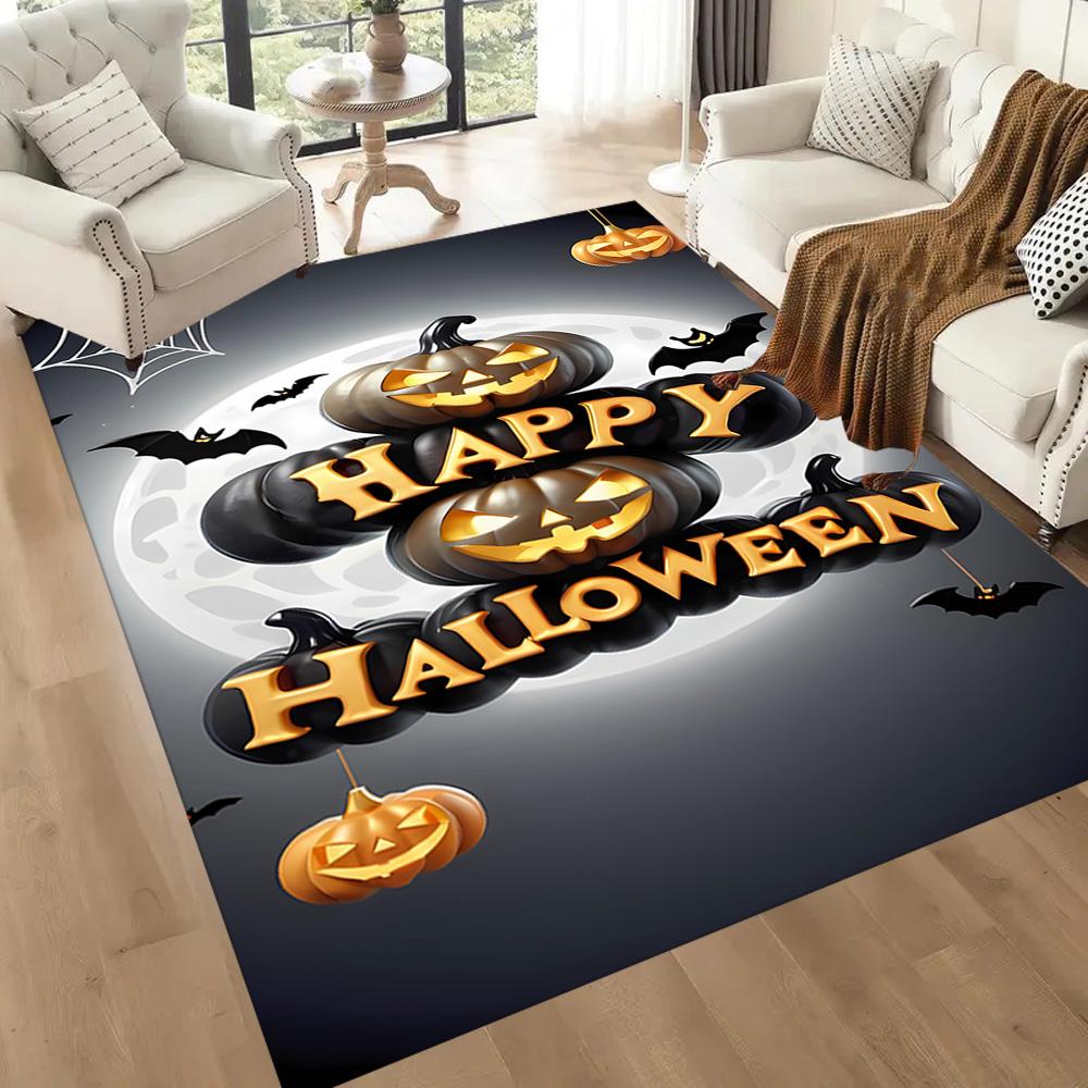 Halloween 95 Area Rug Design for Balcony Dormitory Entryway Playrooms Anti-slip Rug Office Home Decor Wedding Party Gift