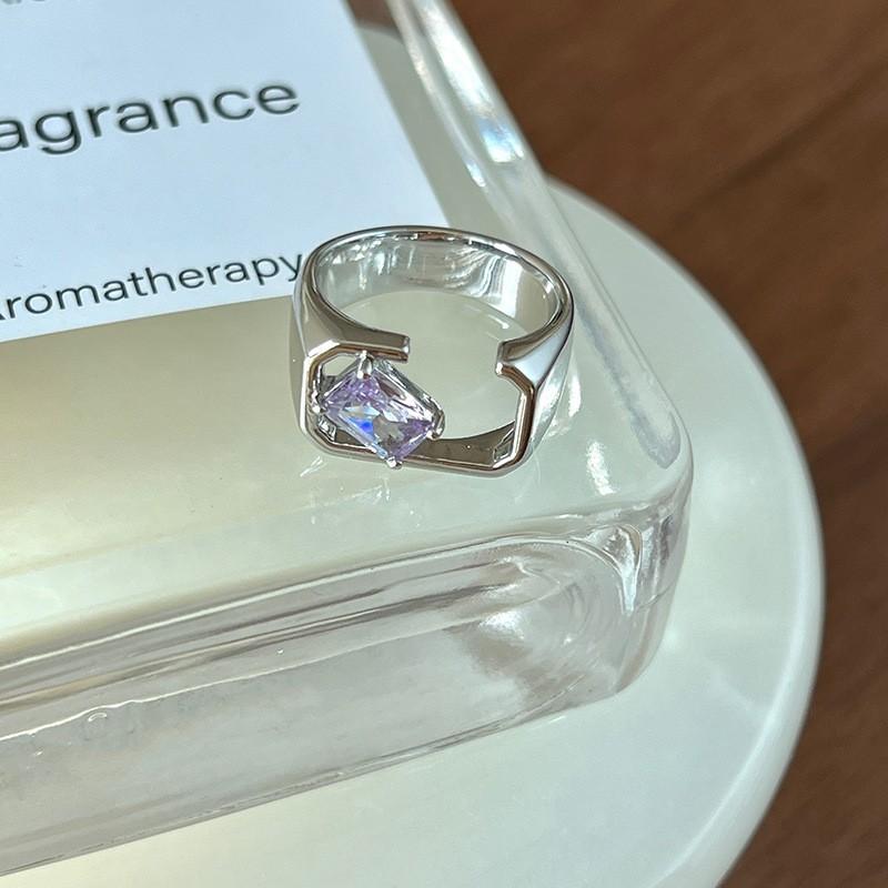 Kupferbeschichteter Kaninchenperlen-Emaille-Ring für Damen Mädchen Geschenk Kristall Grüne Blume Vergoldeter Schmuck Dropshipping