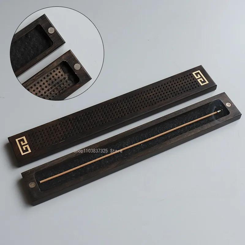 Long/square Wooden Sleeping Incense Box Home Indoor/study Decoration /Meditation Purification/Incense Stick Aromatherapy Stove