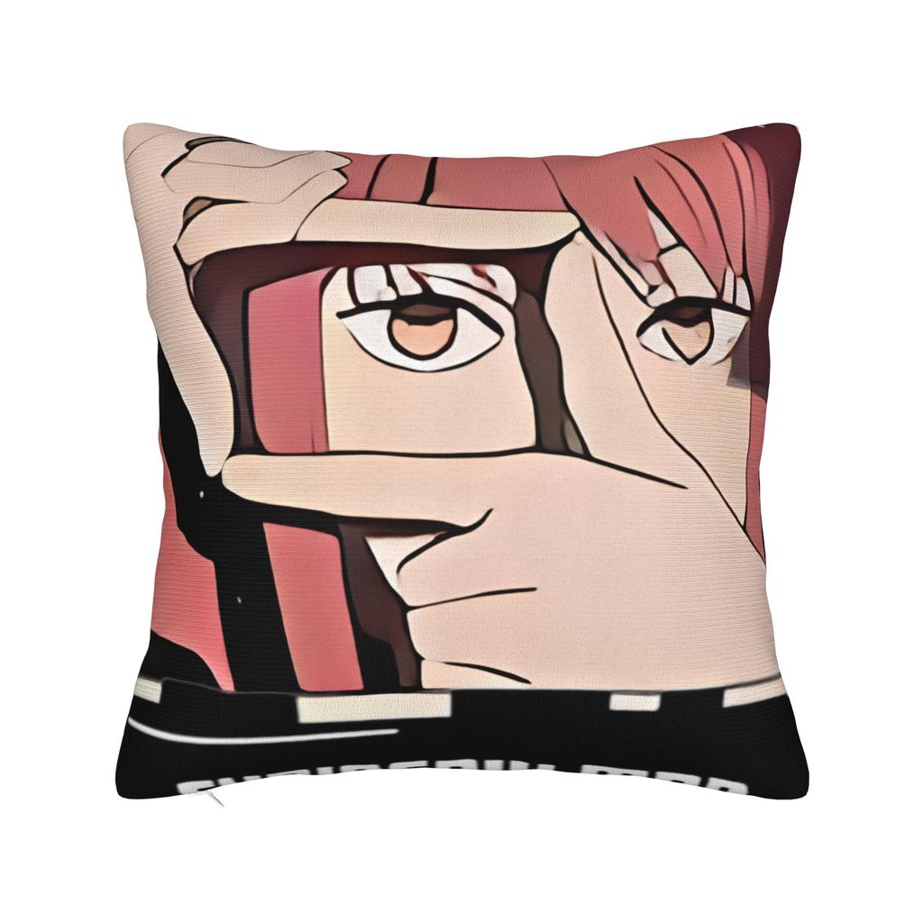 Chainsaw Man War Gurl Pillow Case Square Pillow Cover For Living Room Bed Chair Retro Trendy Cushion Cover