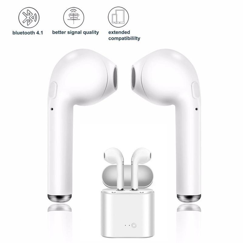 NEUE i7s TWS Drahtlose Kopfhörer Bluetooth 5.0 Ohrhörer Sport Ohrstöpsel Headset mit Mikrofon für alle Smartphones