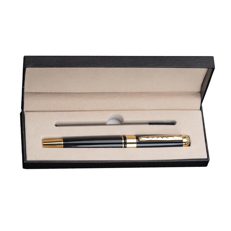 Custom Logo Ballpoint Pen Gift Box for Business Leaders - Metal Pen with Cap-Off Bullet Tip