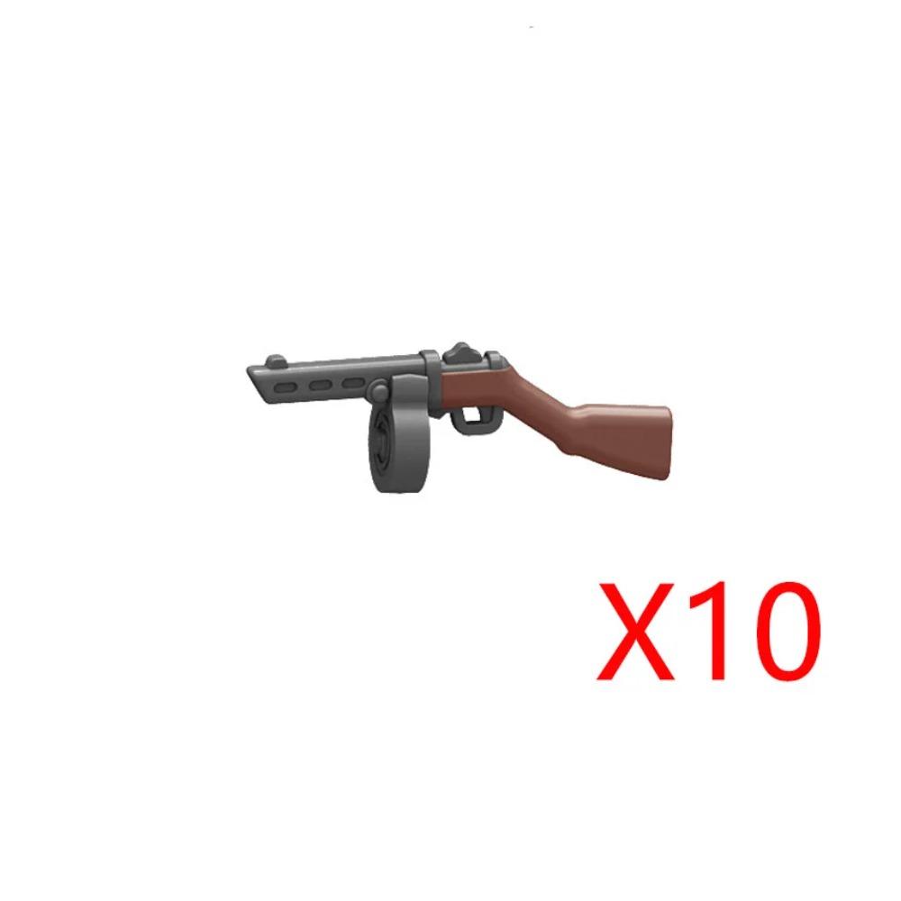 WWI WWII Building Blocks Soldiers Military Accessories Bomb Two-color Gun Mini Brick Weapons Gift Toy AKM Helmet RPG Grenad X026