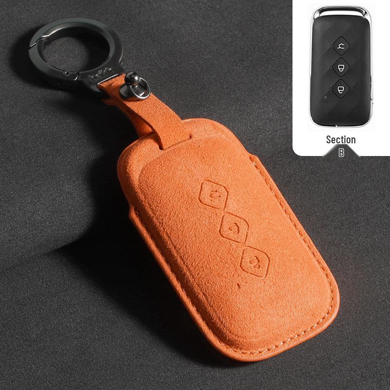 Wuling Xingguang/Xingchi/Xingchen/Jiachen Suede Key Cover for Hongguang Mini & Mini Macaron