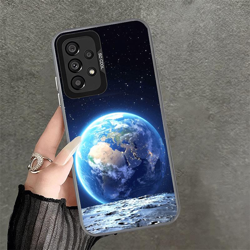 Earth Stars Space Universe Shockproof Phone Case for Samsung A17 A16 A15 A14 A37 A57 A36 A56 A26 A35 A55 A25 A34 A54 A24 A13 A23