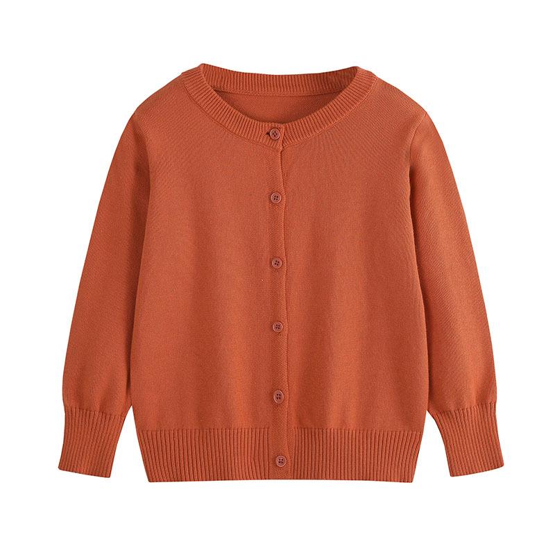 Spring Autumn 2025 Kids' Knit Cardigan Sweater Coat for Boys and Girls - Class Style