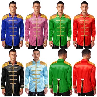 Men Sergeant Pepper Cosplay Costume Medieval Hippy Halloween Fancy Dress Up