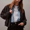 Calvin Klein Loose Letter Minimalist Short Sleeve T-Shirt Women tops Ancient-Water 40WP113-451