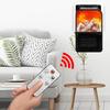 Portable Space Heater Electric Heater Heating for Room 3D Flame Mini Heating Fans Remote Control Wall Mounted Heating 110V/220V