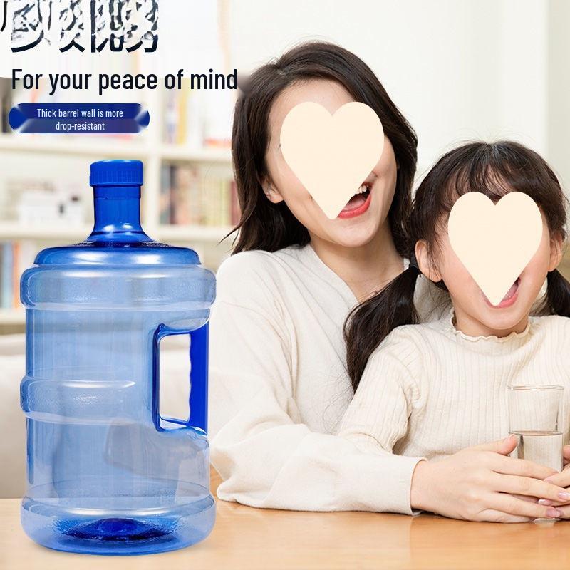 Compact Portable Water Dispenser with Lid - Household Plastic Bucket for Purified Water Storage