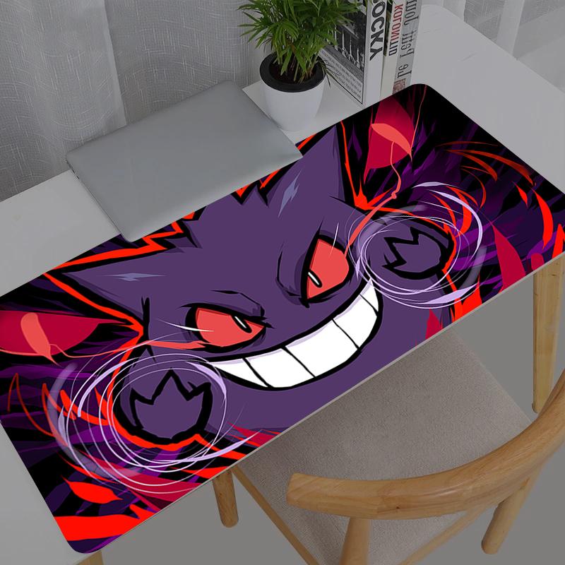 Large Mouse Pad Gamer Keyboard Mousepad Pokemon Pikachu Gengar Pc Computer Desk Mat Gaming Pad Mouse Mats For CS GO LOL 800x300x2mm