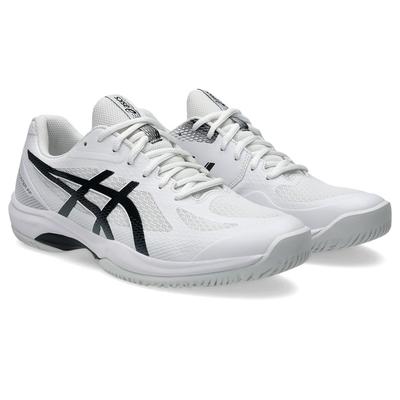 COURT HUNTER FF 1071A111 Indoor Sports Size 101 Size 2E Men's Shoes, (White/Black), 25.5 Cm,