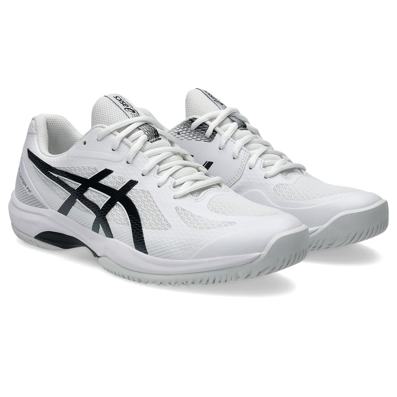 ASICS COURT HUNTER FF 1071A111 Indoor Sports Size 101 Size 2E Men s Shoes, (White/Black), 25.5 cm,