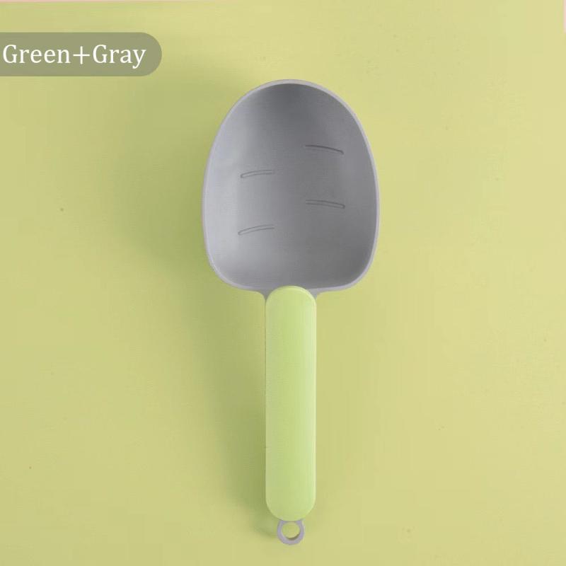 Rice Measuring Scoop Multifunctional Cat Dog Pet Food Feeding Spoon With Sealing Clip Household Plastic Kitchen Measuring Spoon
