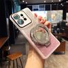 Glitter Makeup Magnetic Mirror Stand Silicone Soft Case for Motorola Edge60 50 Fusion Neo Pro 40 S50Neo G85 G60 34 Protect Cover