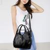 Designer Brand Top Quality Soft PU Faux Leather Casual Tote Bags for Women Handbag Luxury Female Shoulder Crossbody Bag