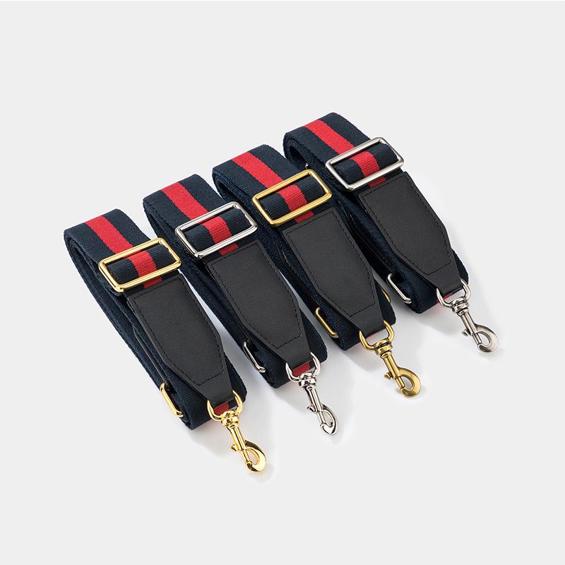Versatile Single Shoulder Crossbody Bag Strap: Red-Blue Wide Design with Adjustable Red-Green Webbing