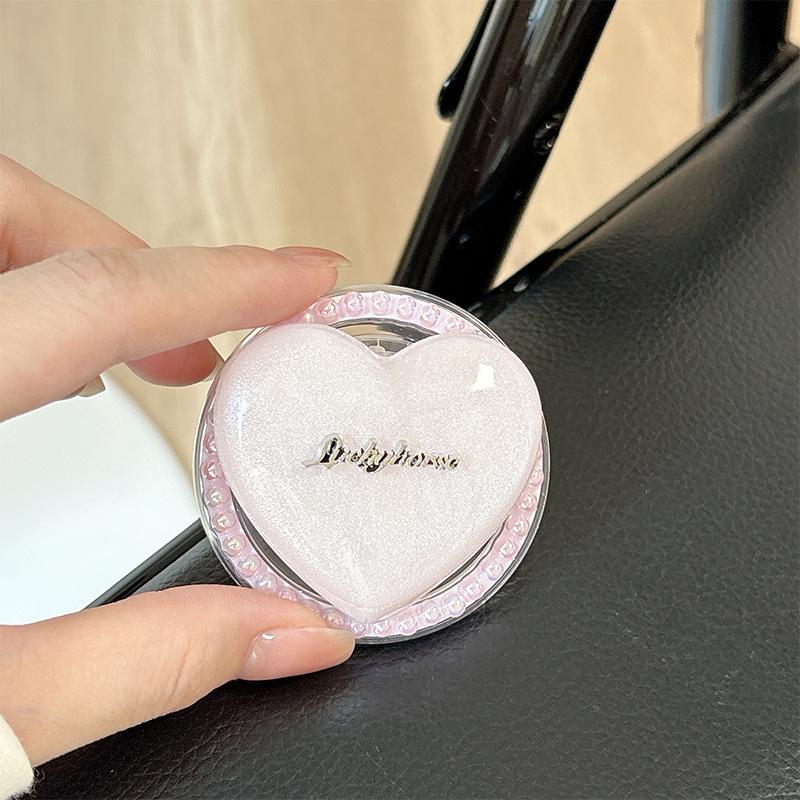 Korean Style Magnetic Retractable Phone Holder & Finger Ring - Creative Gift for Girls