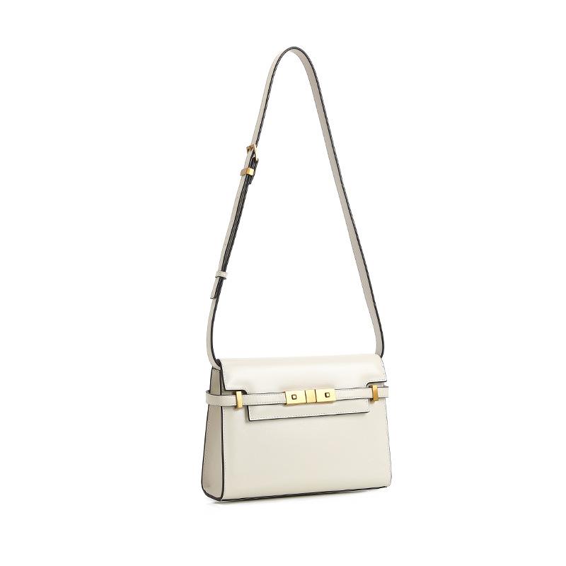 Leather women's bag high-end retro underarm Kelly bag fashionable versatile portable shoulder bag