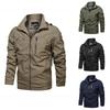 Cortavientos para Hombre de Primavera y Otoño Oversize Chaqueta Cortavientos Impermeable para Hombre Ropa de Escalada y Camping Abrigos Impermeables para Hombre