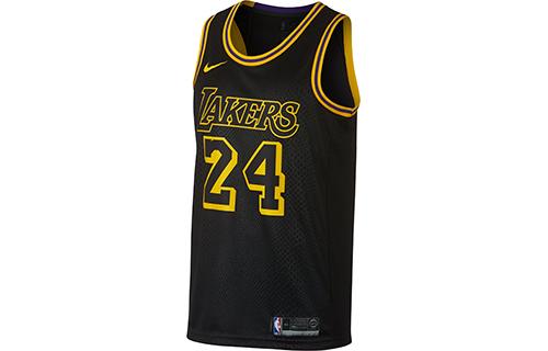 Nike Trikot NBA Lakers City Edition Basketballtrikot Herren Schwarz Gelb AJ6432-011 M