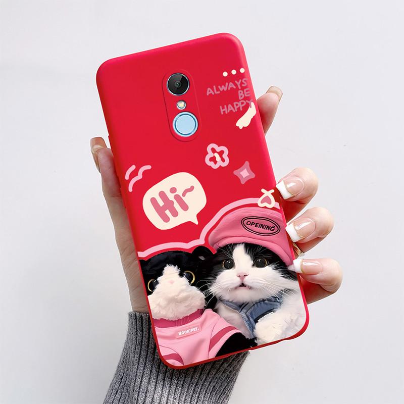 

Для Redmi 5 Redmi5 Plus задняя крышка Милый мультяшный кот собака мягкий защитный Fundas силиконовые чехлы для телефона Для Xiaomi Redmi 5 plus чехол Redmi 5