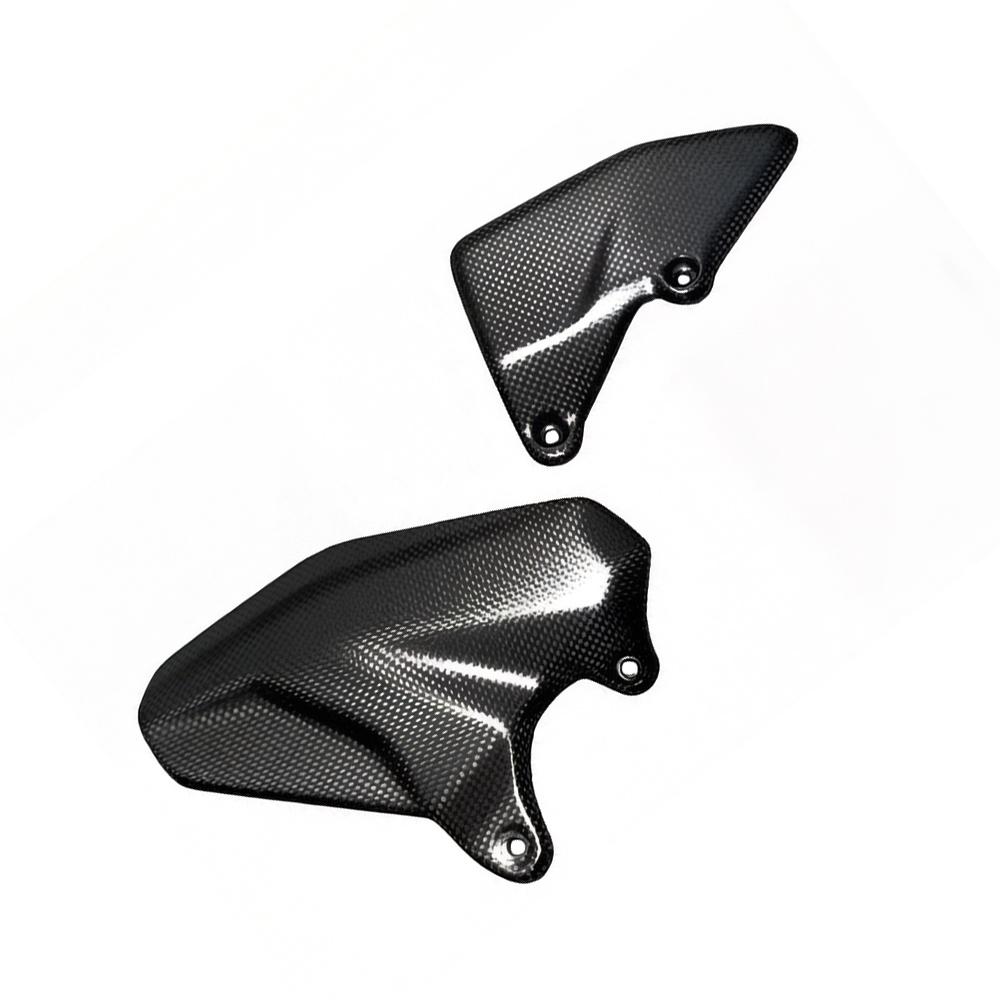 For DUCATI Multistrada V4 V4S Pikes Peak 2021-2023 2024 Carbon Fiber Heel Guards Protector Foot Plates Motorcycle Fairing Kits