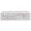 Vidaxl Półki Ścienne Z Szufladą, 2 Szt., Szare, 40X23,5X10 Cm, Mdf