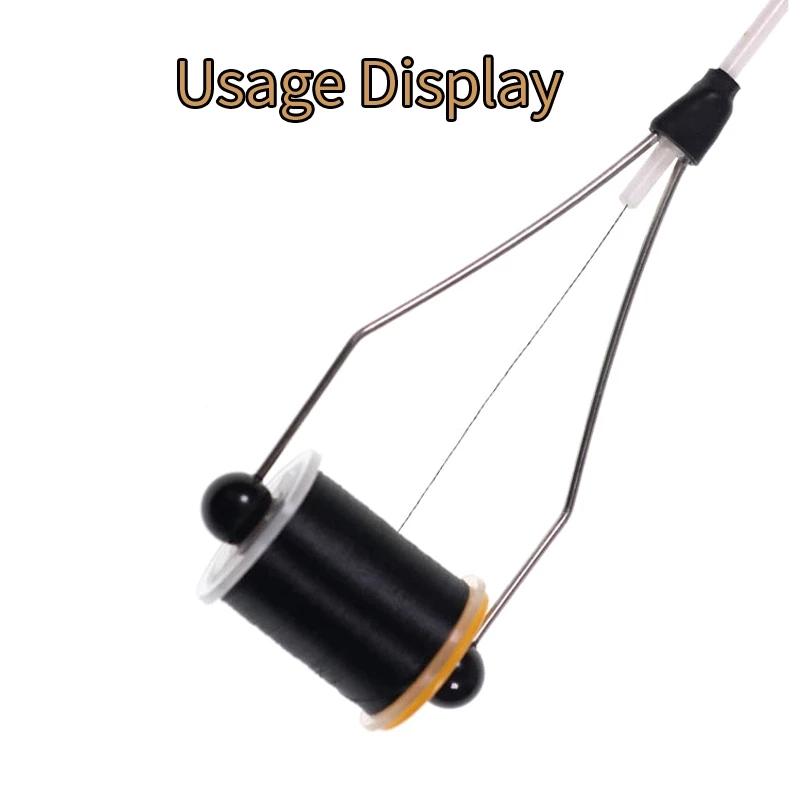 1 Spool 50D Fly Tying Thread for Size 16-22 Small Dry Flies Body Tying Material Tying Line Black White Yellow