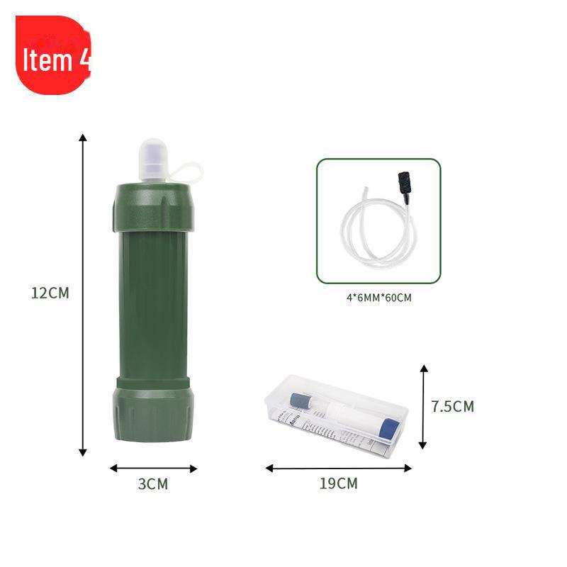 Portable Outdoor Water Purification Straw - Camping & Picnic Ultrafiltration Filter
