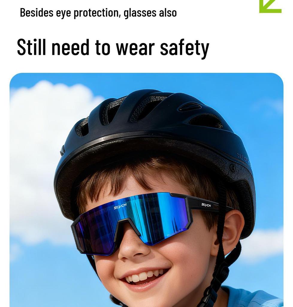 SCVCN Winddichte Brille für Kinder für Radfahren, Skateboarden und Outdoor-Sportarten