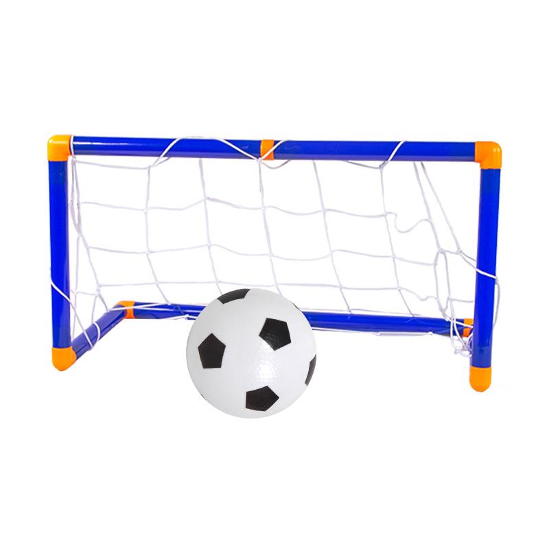 Folding Mini Football Soccer Ball Plastic Material Removable Goal Post Net Kit High-strength Children Indoor Outdoor Child Birthday Gift Idea