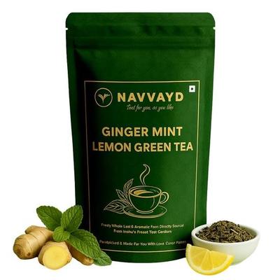 Navvayd Ginger Mint Lemon Green Tea – 50g Loose Leaf