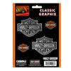 Classic Graphics Chrome Decals Harley-Davidson B&S