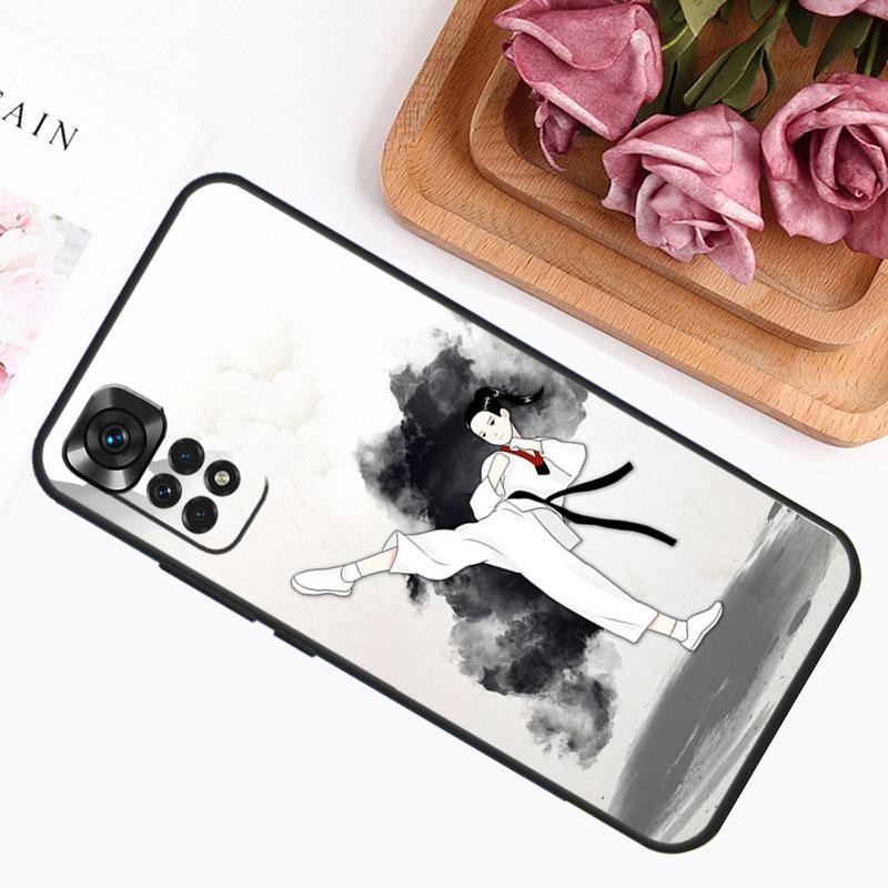 Kung Fu Taekwondo Karate Case For Xiaomi Redmi Note 9 10 11 12 13 14 Pro 9S 10S 11S 12S Redmi 14C 13C 10C 12C Cover