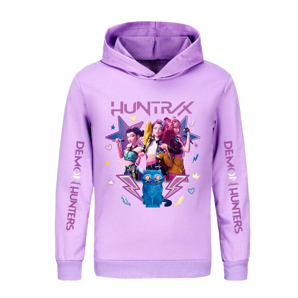 Children's Clothing Fashion Cartoon Printed Pattern Sports Shirt Top Casual Comfort Hoodie Sweatshirts Kids Unisex