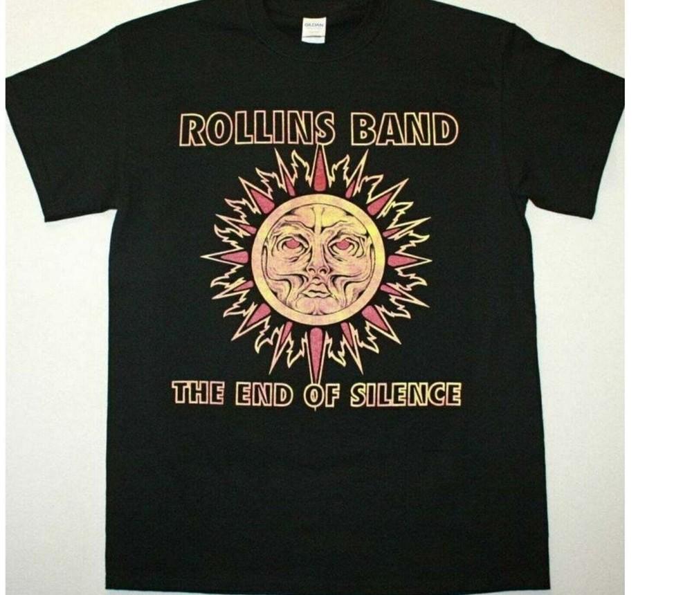 Rollins Band The End Of Silence Punk Rock Black Vintage T-shirt Unisex Tee Black Unisex T-Shirt S