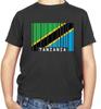 Tansania Barcode Stil Flagge - Kinder T-Shirt - Tansanisch - Land - Reisen - Flaggen