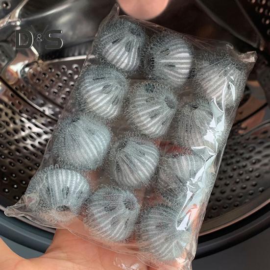 12Pcs Pet Hair Remover Reusable Dog Hair Catcher Clothes Bedding Lint Collector Comfortable Pet Hair Removal Device