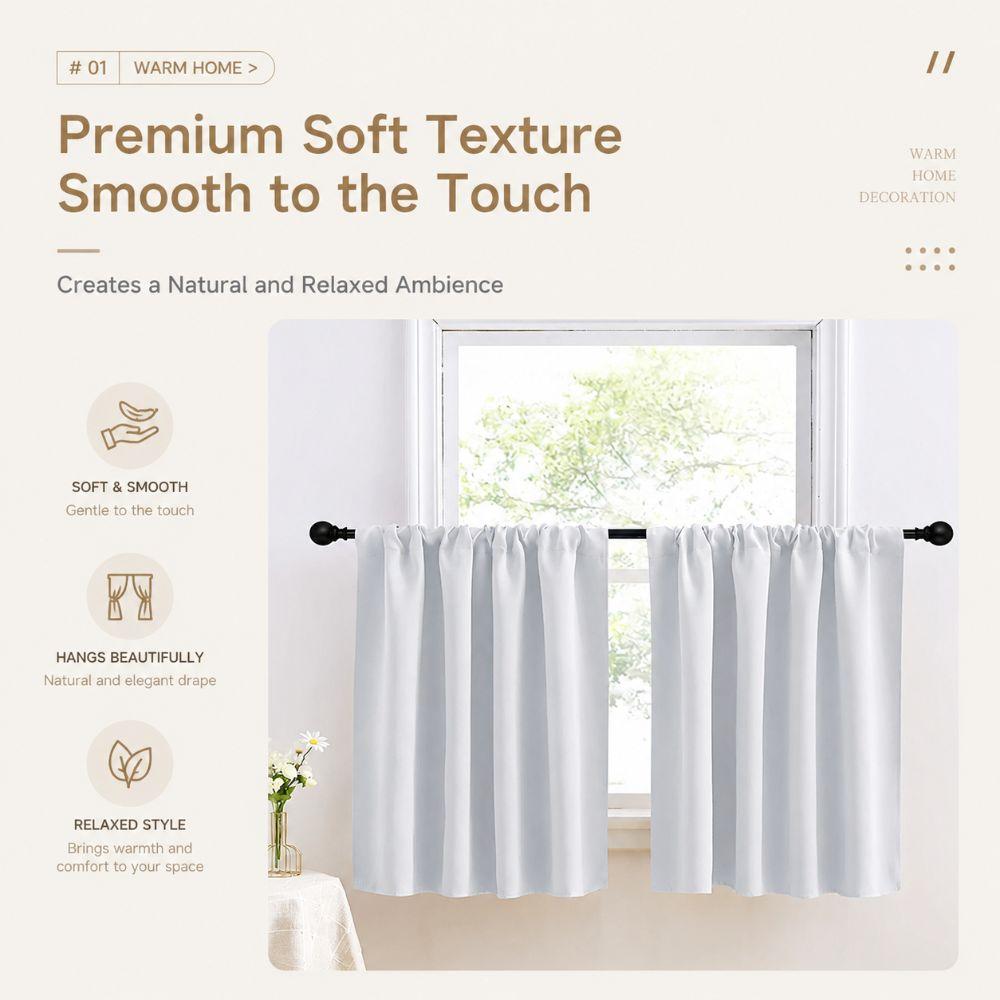 1PC Washable Short Blackout Curtains 76×60CM Partition Curtain Luxury Kitchen Curtain Multipurpose
