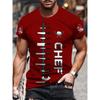 Men's Chef Knife Print T-Shirt Clothes Summer Round Neck Short Sleeve Chef Tshirts Tops New In Men's Cosplay Shirt