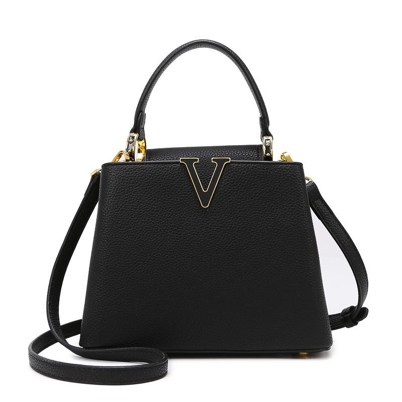 

Handbags for Women 2025 New Fashion All-match Bucket Bag High-end Ladies Bag Commuting Messenger Bag for Women 22.5cm*17cm*10cm чорний