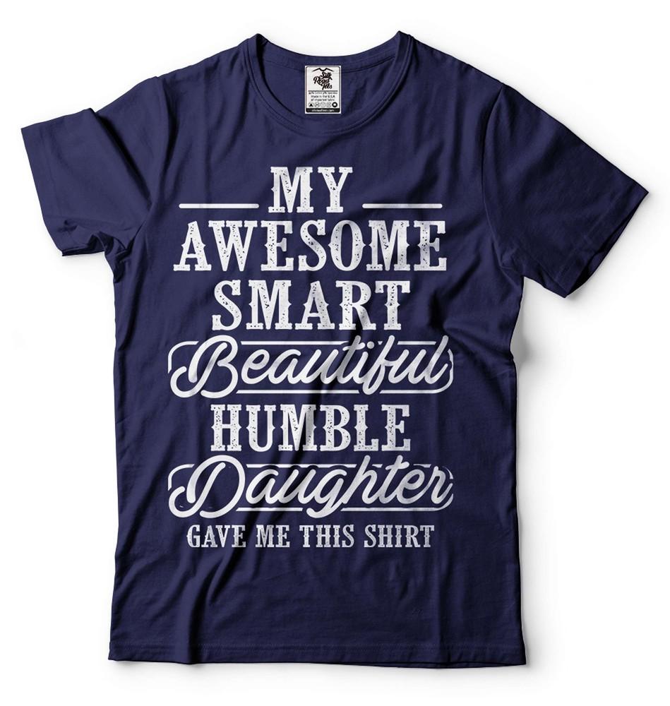 Моя потрясающая, умная, красивая, скромная дочь подарила мне эту футболку Папа и Дочь Футболка Унисекс M
