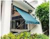 Folding Retractable No-Drill Sunshade: Hand-Crank Balcony & Shop Canopy