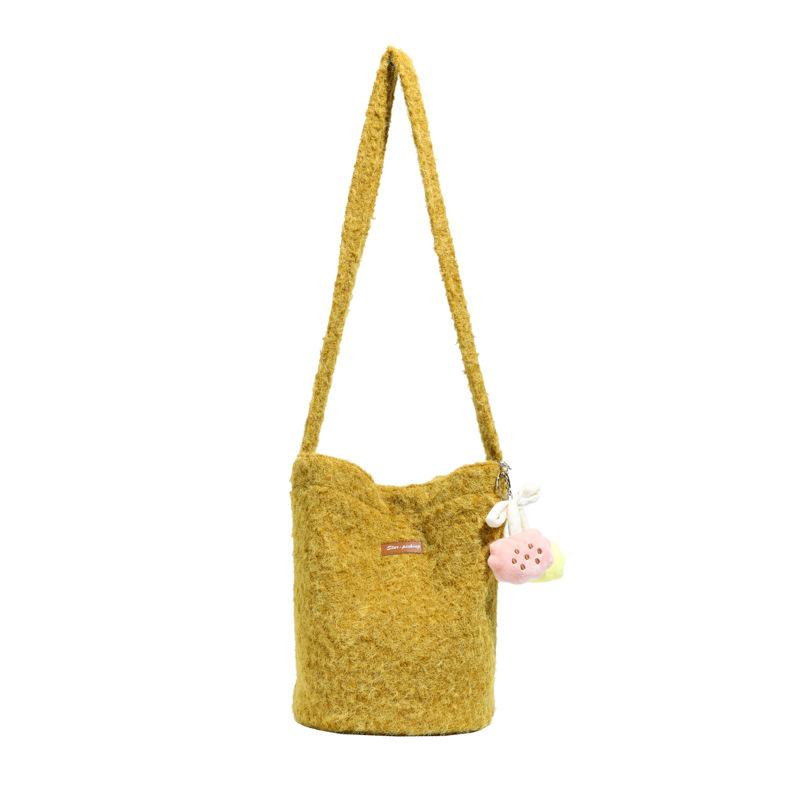Cute and Fashionable Single-shoulder Bag with Large Capacity, Personalized and Trendy Crossbody Bucket Bag