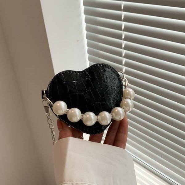 

Сумка Pearl Love Bag Ручная сумка Сумка через плечо Сумка персикового сердца