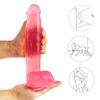 Anal Masturbator Realistischer großer Dildo PVC-Dildos ohne Vibratoren Penis weiblicher G-Punkt-Masturbator-Dildo für lesbischen Analplug
