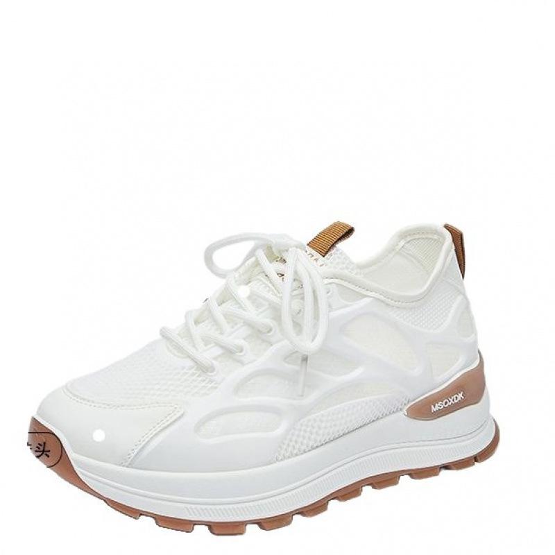 Sneaker Damen 2025 neu Frühling leichte weiche Sohle keine müden Füße Forrest Gump Schuhe Plateau Dad Schuhe Reise vielseitig
