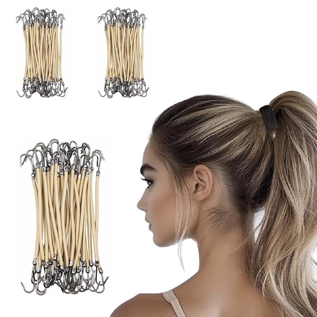 1 Sada Gumičky do culíku Elastické Háčky Gumičky do vlasů pro ženy Gumičky Háčky Vlasové doplňky Gumičky do vlasů Stylingové nástroje Držák Bungee gumičky