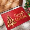 Festive Snowman Reindeer Christmas Doormat Non Slip Entryway Rug for Living Room Bedroom Indoor Outdoor Holiday Floor Mat Decor